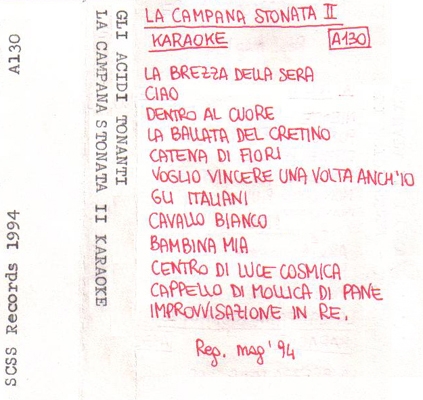 a130 gli acidi tonanti: la campana stonata II karaoke 1994